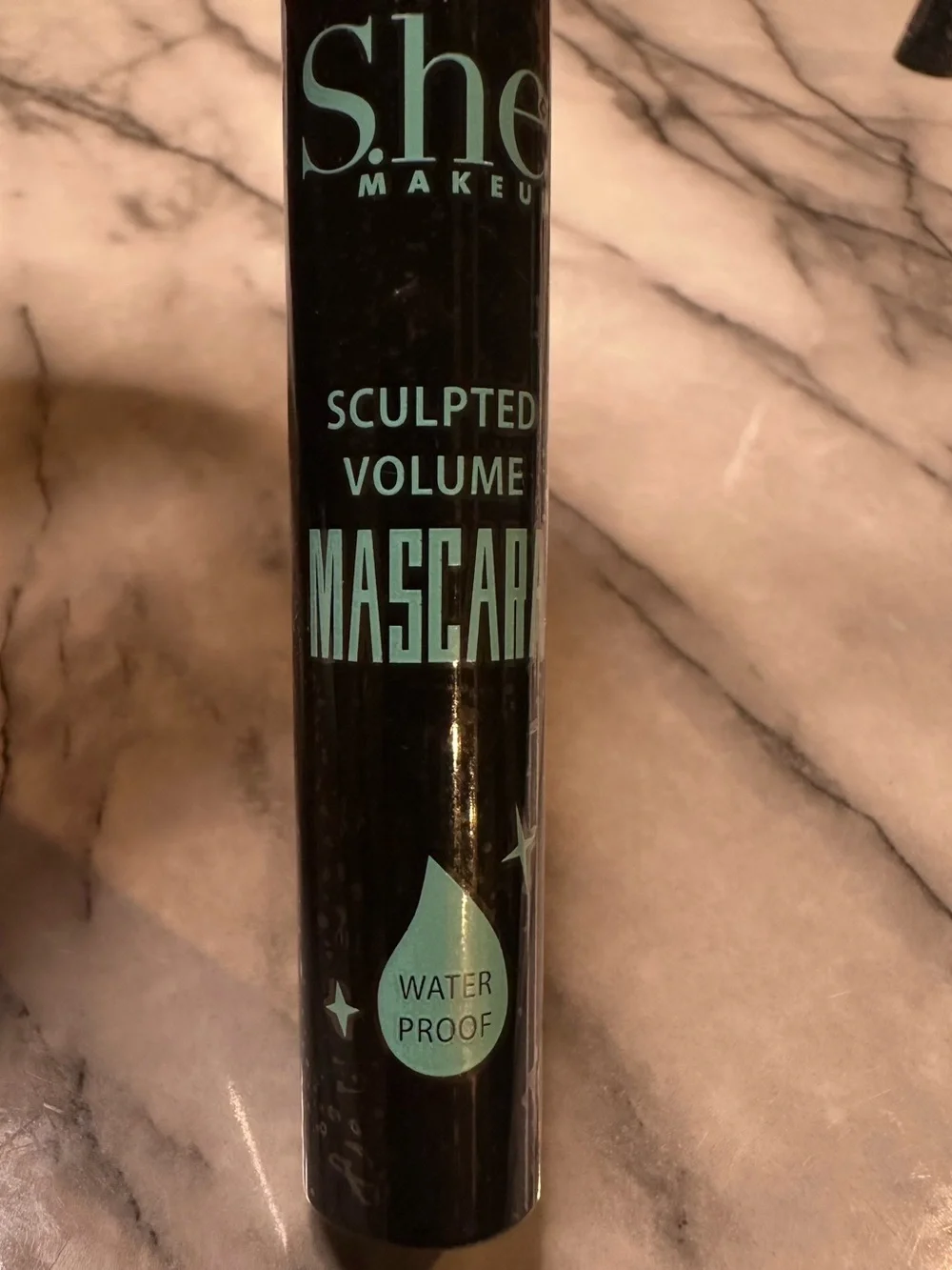 S.he Waterproof Mascara Trio - Black with black make up bag
